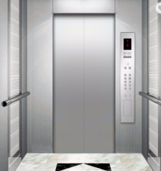 800KG 8 أشخاص مصعد هيدروليكي للركاب مكتب تجاري VVVF العاكس