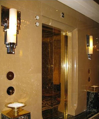 الفولاذ المقاوم للصدأ 304 مصاعد سكنية للمنازل محرك VVVF 2.5m / s