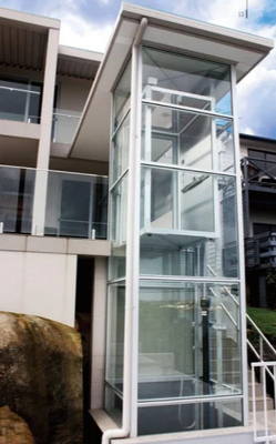 800KG 2 Stop Commercial Elevator 4.7KW لنظام Park Lift