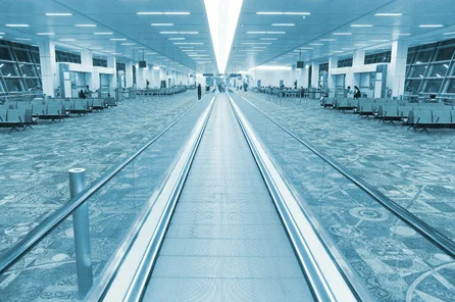 1000mm 0.5m / s Airport Moving Walkway FUJI Passenger Conveyor