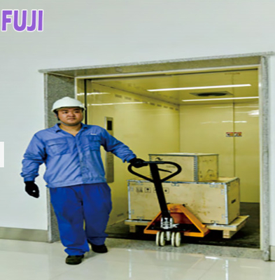 4KW 0.4m / s رفع البضائع الهيدروليكية المصعد ICP غرفة آلة أقل