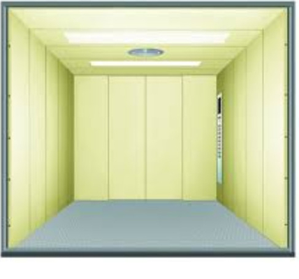 CE VVVF Inveter Freight Elevator 4KW Heavy Duty البضائع المصعد