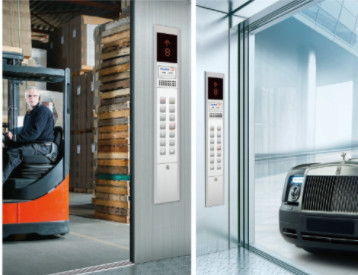 1.0m / s مصاعد الشحن VVVF Control 2000KG Lift مع غرفة الآلة